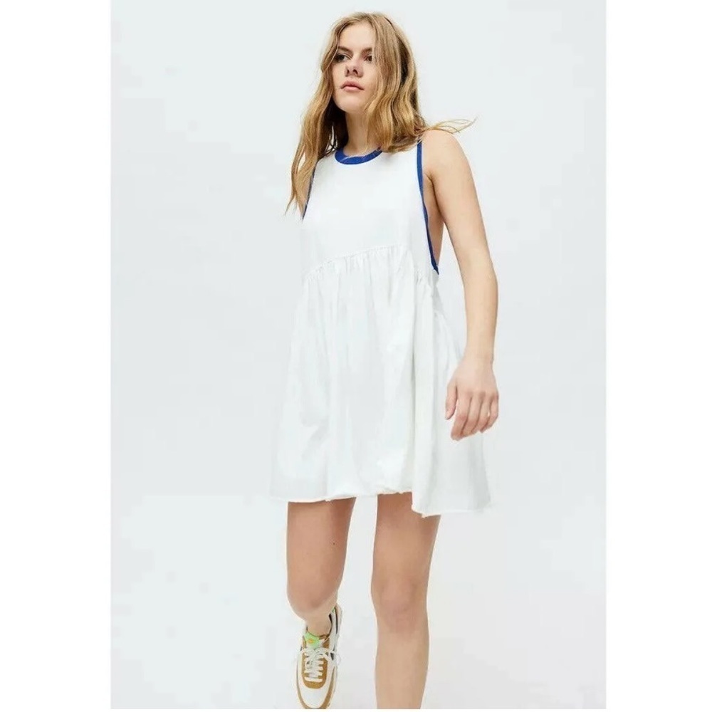Urban Outfitters UO Hadley Contrast Trim Mini Dress